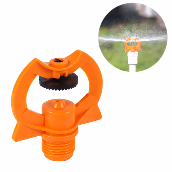 1/2 Inch Male Thread Plastic 360 Degree Rotation Atomizing Refraction Sprinkler